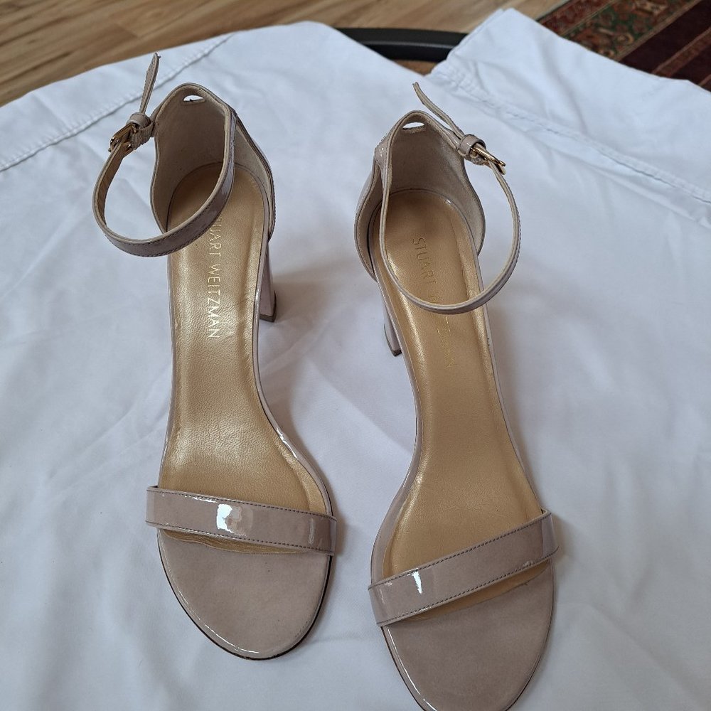 Stuart Weitzman, Nearly Nude, Size 10m, Strap Sandal